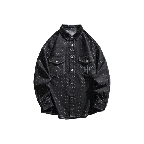 HARDY HARDY Деним Черный Унисекс Рубашки