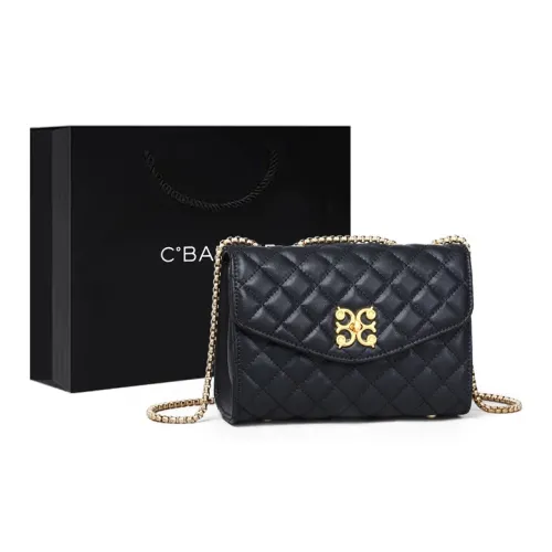 C°BANNER Коровья кожа с синтетической кожей маленькая квадратная сумка сумка через плечо сумка на плечо женская черная