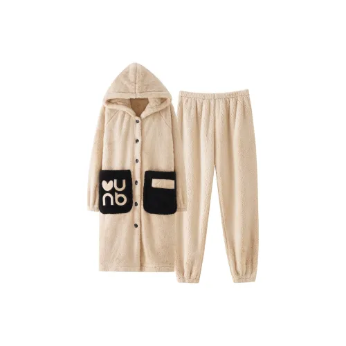 Qin Jing Пижамный комплект женский абрикосовый