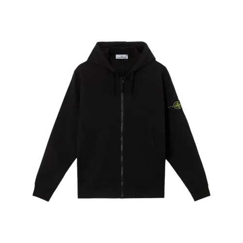 STONE ISLAND Угольный серый мужской свитшот