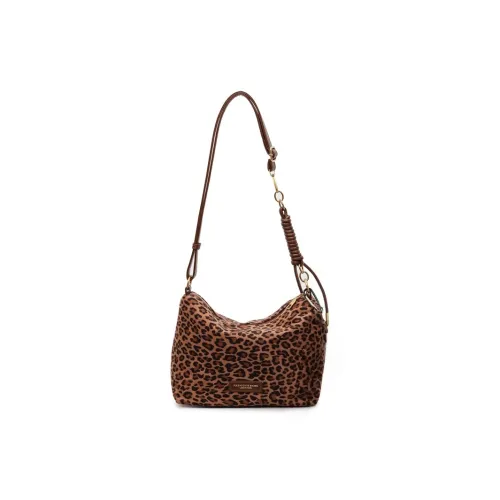 RIVMIND Кожа Бархат Сумка на плечо Женская Коричневый Кофейный Зеленый Белый