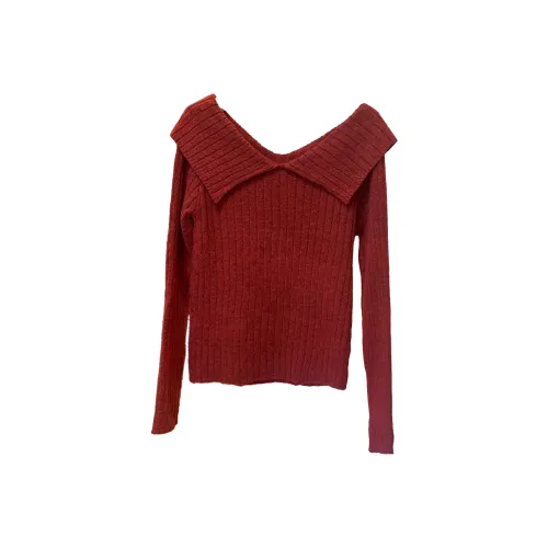 ABBY GODDESS Осенний Трикотаж Женский Красный