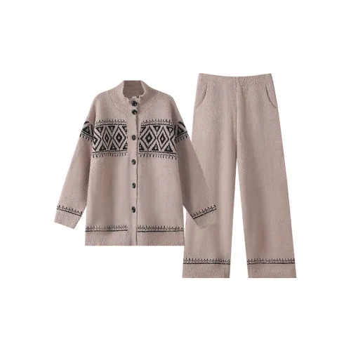 X QINGE Хаки Женские Пижамные комплекты