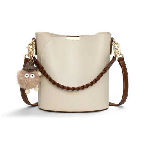 Younger Song Коровья кожа Одно плечо Сумка Стандартная Женская Экрю