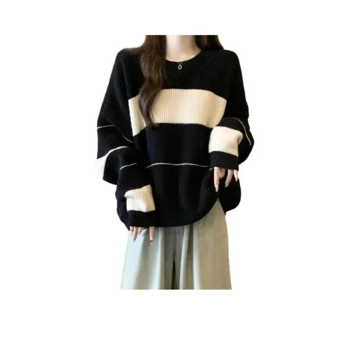 YOUSEKOO Черный Белый Женский Трикотаж