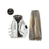 Белый [с флисовой подкладкой] + кофе