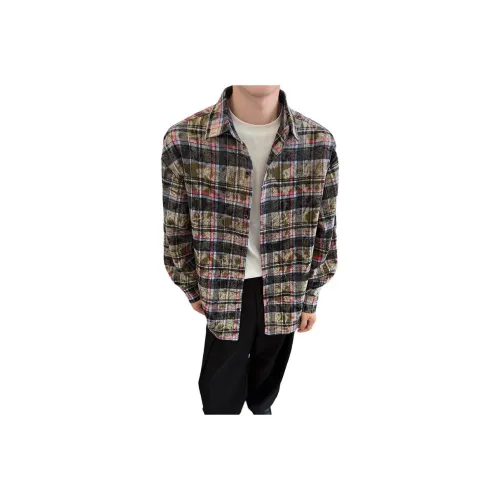 TUOFEI Зеленый Унисекс Рубашки