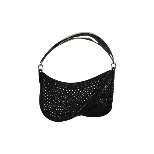 Mugler Кожа Сумка Маленькая Женская Черная