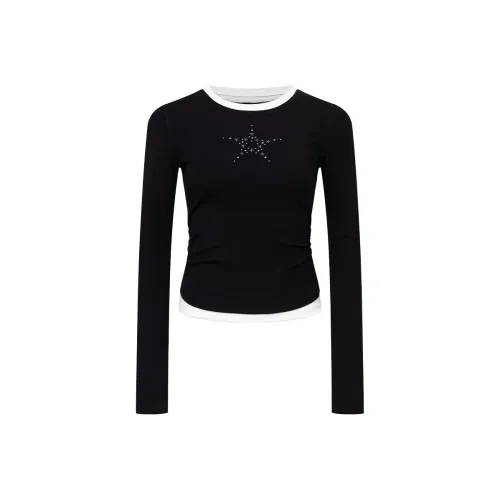 Ariseism Черный Белый Женские T-рубашки