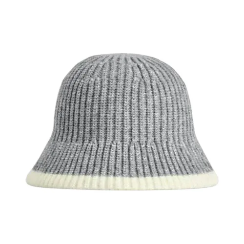 COS Шерсть Шляпы ведра Женские Серый Крем