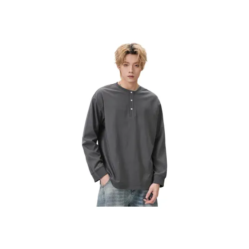 YINLANGSHIJIA Длинный рукав Т-рубашка Мужская