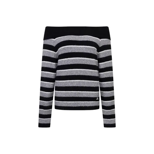Ariseism Черно-белые полосы Женские Свитера