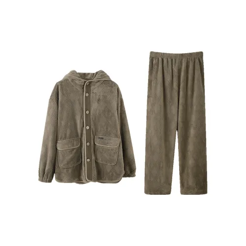 Aannsfam Деревянный Коричневый Мужской Пижамные комплекты