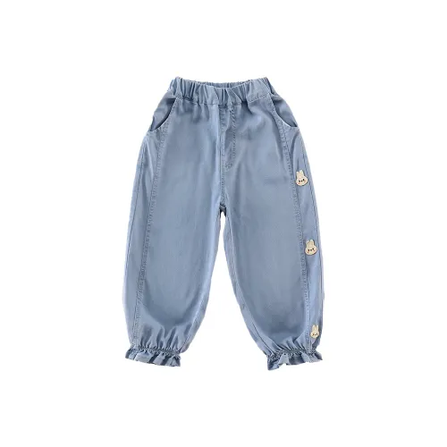 SHIBU Xiaomin Дом T43 Голова кролика Тенсель Деним Mosquito PROOF Брюки Синий Kids Джинсы