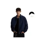 Темно-синий синий хлопковый пуховик [утеплённый, термический]