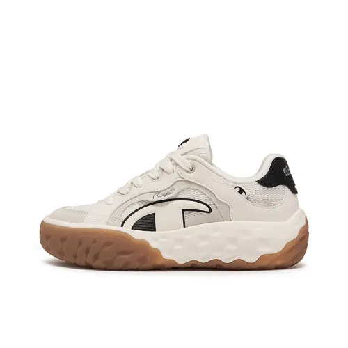 Champion Low Top Скейтборд Кроссовки Мужские Молочно-белый Черный