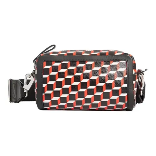 Pierre Hardy Телячья кожа Camera Сумка Сумка через плечо Унисекс Черный Красный Белый