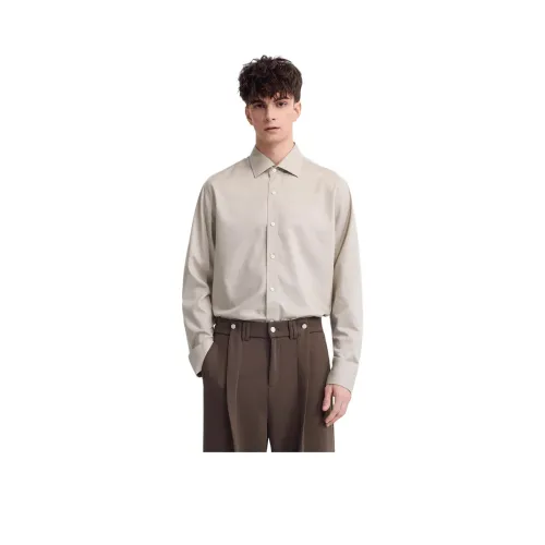 WILD LEADER Овсяный хаки [CW52585B77] Мужская рубашка