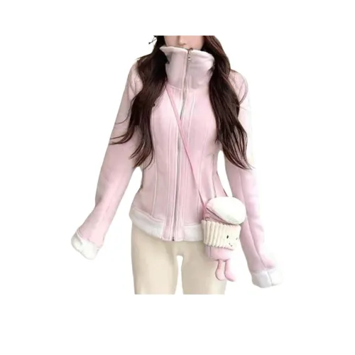 GUOZHEN Розовый Женский Трикотаж