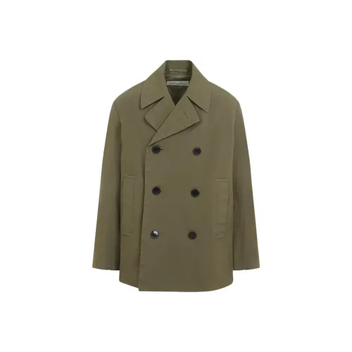 DRIES VAN NOTEN Пальто Мужское Хаки