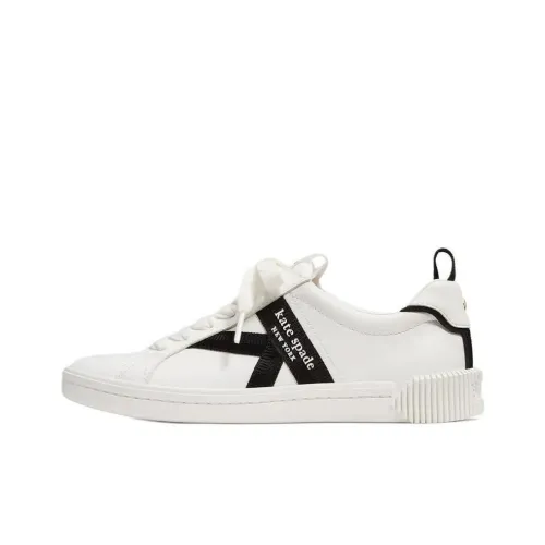 Kate Spade Signature Low Топ Скейтборд Кроссовки Женские Белые Черные