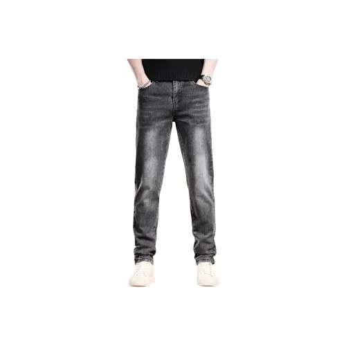 VUAS Черный Серый Унисекс Джинсы