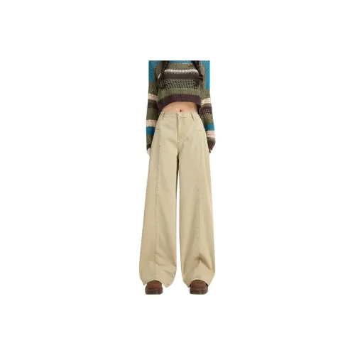 PAZZO Khaki Женские Джинсы