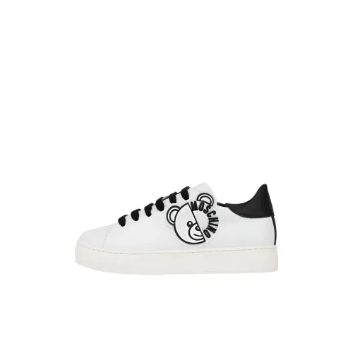 MOSCHINO Тедди Низкие Кроссовки для скейтбординга Черно-белые Детские