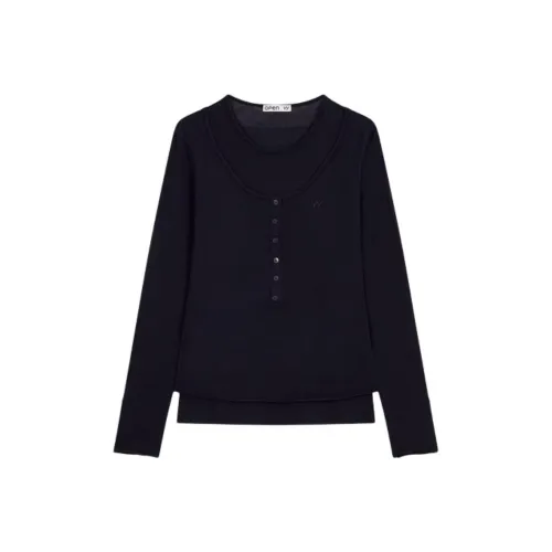 OPENyy Синий Женские T-рубашки