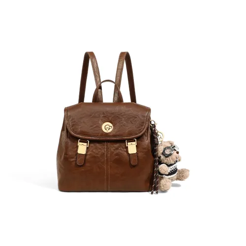 Crtnzo Kroez Рюкзак из синтетической кожи женский коричневый