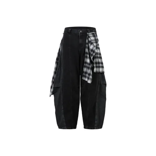 WITHOUTSUMMER Черные Унисекс Джинсы