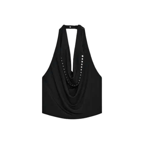 ZARA Черные Женские Майки