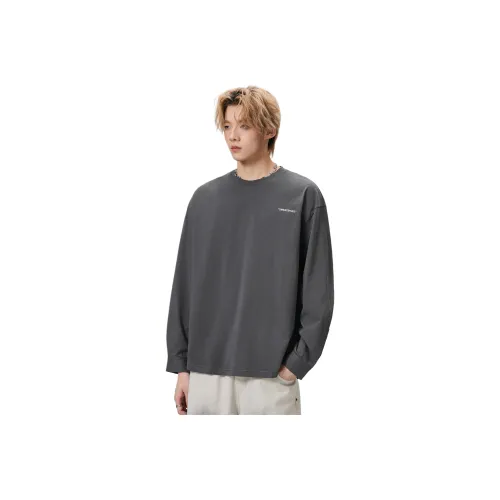 YINLANGSHIJIA Длинный рукав Т-рубашка Мужская