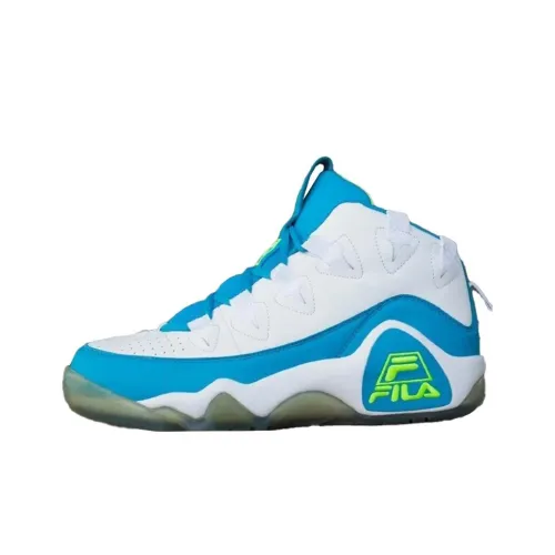 FILA Grant Hill 1 Винтажные баскетбольные кроссовки Мужские Белый Синий