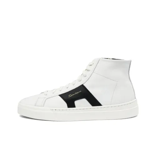 Santoni Устойчивые к истиранию низкие кроссовки для скейтбординга мужские белые