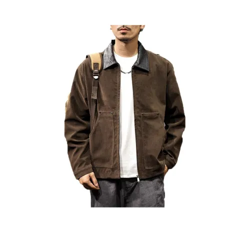 LUJIEBANG Темный кофейный мужской куртки