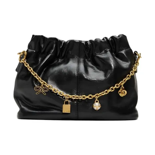 TED Baker Кожа Ведрообразная Сумка Плечевая Сумка Женская Черная