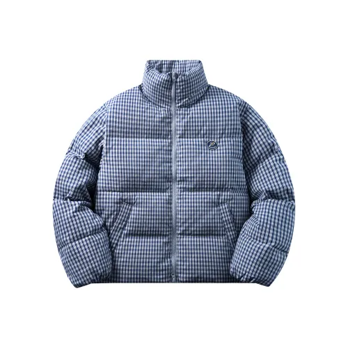 NARTALIY Синий Клетка Унисекс Пуховики