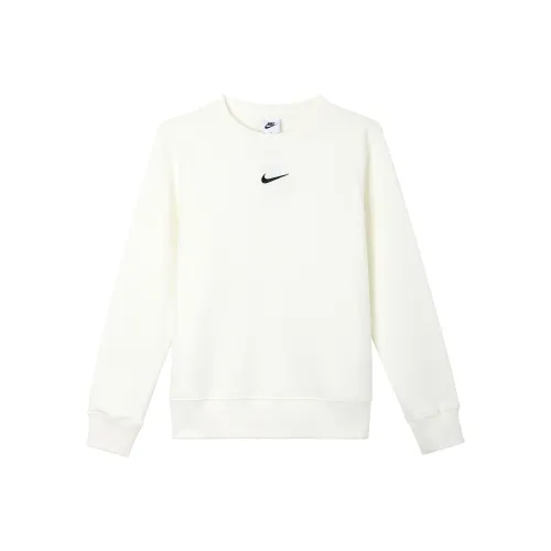 Nike Sportswear Phoenix Fleece Толстовка Женская Холст Белый Черный