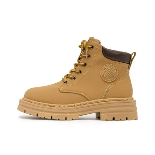 BLUBLONC Martin Boots Yellow Unisex