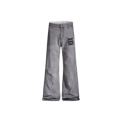 SONGXIER Серый Унисекс Джинсы