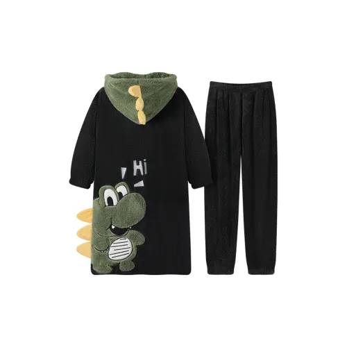 ЮЙЧЖАОЛИНЬ Sleep Халат Осенний и Зимний Мужской