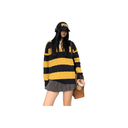 HIPHOPPUNKS Желто-синие полосы женский трикотаж