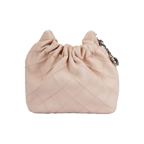 TORY BURCH Fleming Напп-Кожа Сумка-Хобо Сумка через плечо Сумка на плечо Мини Женская Нежно-Розовая