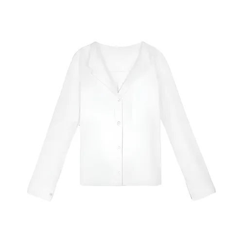 AINUOERMY Белая рубашка Женские рубашки