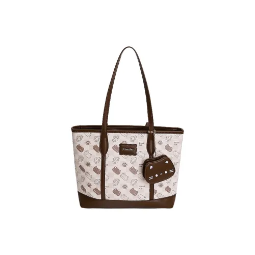 DIFFERENT FACES ПУ (полиуретан) Сумка через плечо Женская Кофейного цвета