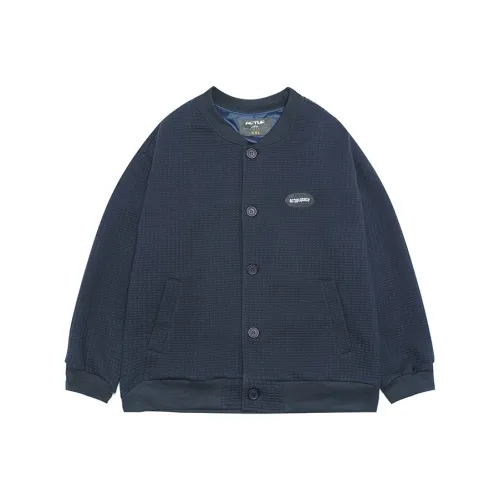 ACTUP Вафельная вязка Вышивка Бейсбольная куртка Мужская