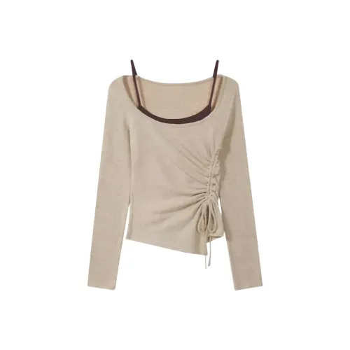 DOSOHEB Хаки Женские T-рубашки