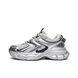 Серебряный [с флисовой подкладкой, термический] - высота каблука 5 см