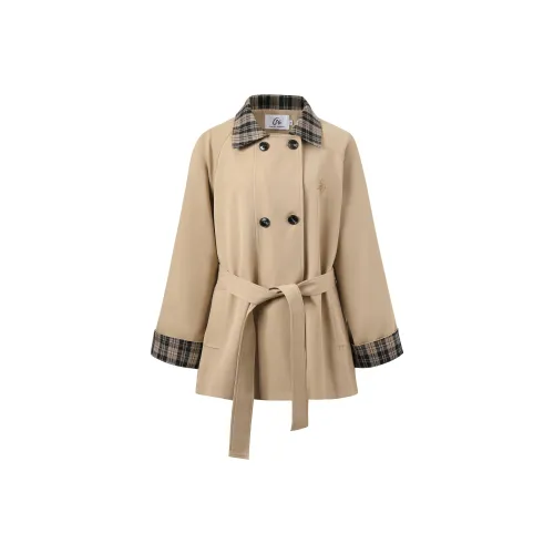 INSLIISA Двойной тренчкот с застежкой-молнией женский